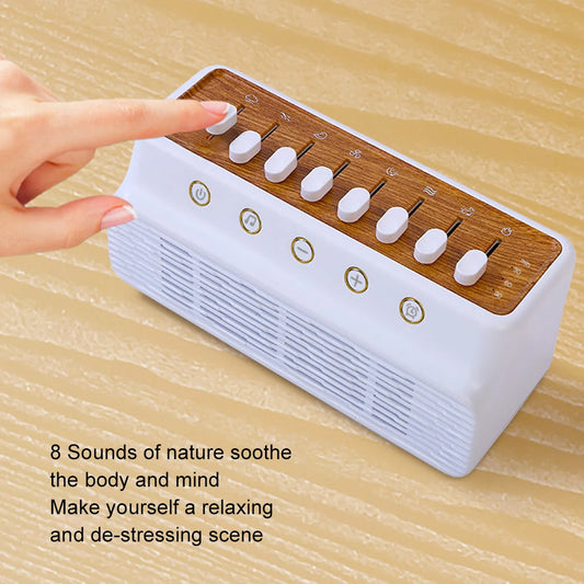 Portable White Noise Bluetooth Speaker – Nature Sound Sleep Aid with MP3 Music Player