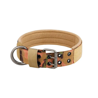 1pc Medium to Large Nylon Tactical Pet Dog Collar – Adjustable & Durable