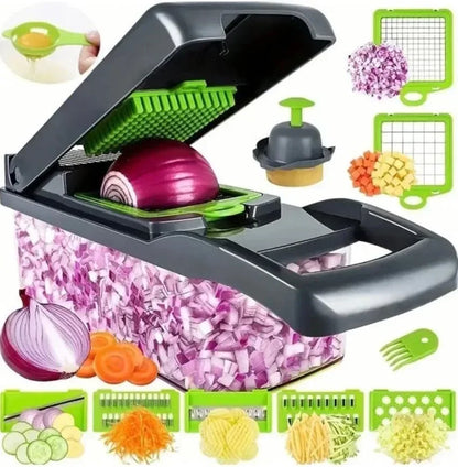 14/16-in-1 Multifunctional Vegetable Chopper – Food Grater, Slicer, and Dicer