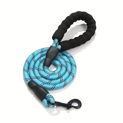 Reflective Dog Leash with Comfortable Padded Handle – Heavy Duty Traction Rope for Strong Dogs
