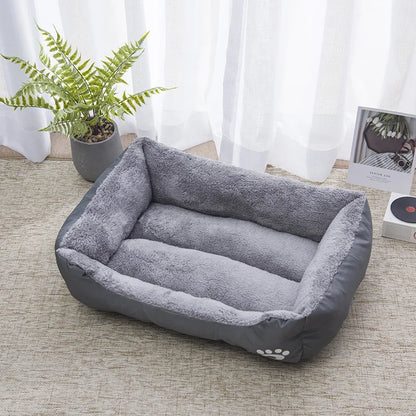 Color Square Winter Soft Warm House for Dogs & Cats – Waterproof Pet Bed