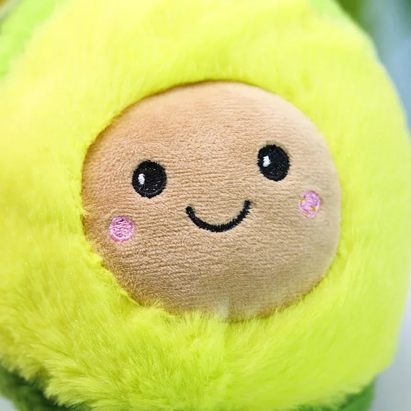 Cute Avocado Plush Slippers – Cozy Cartoon Fruit Slippers for Kids & Adults