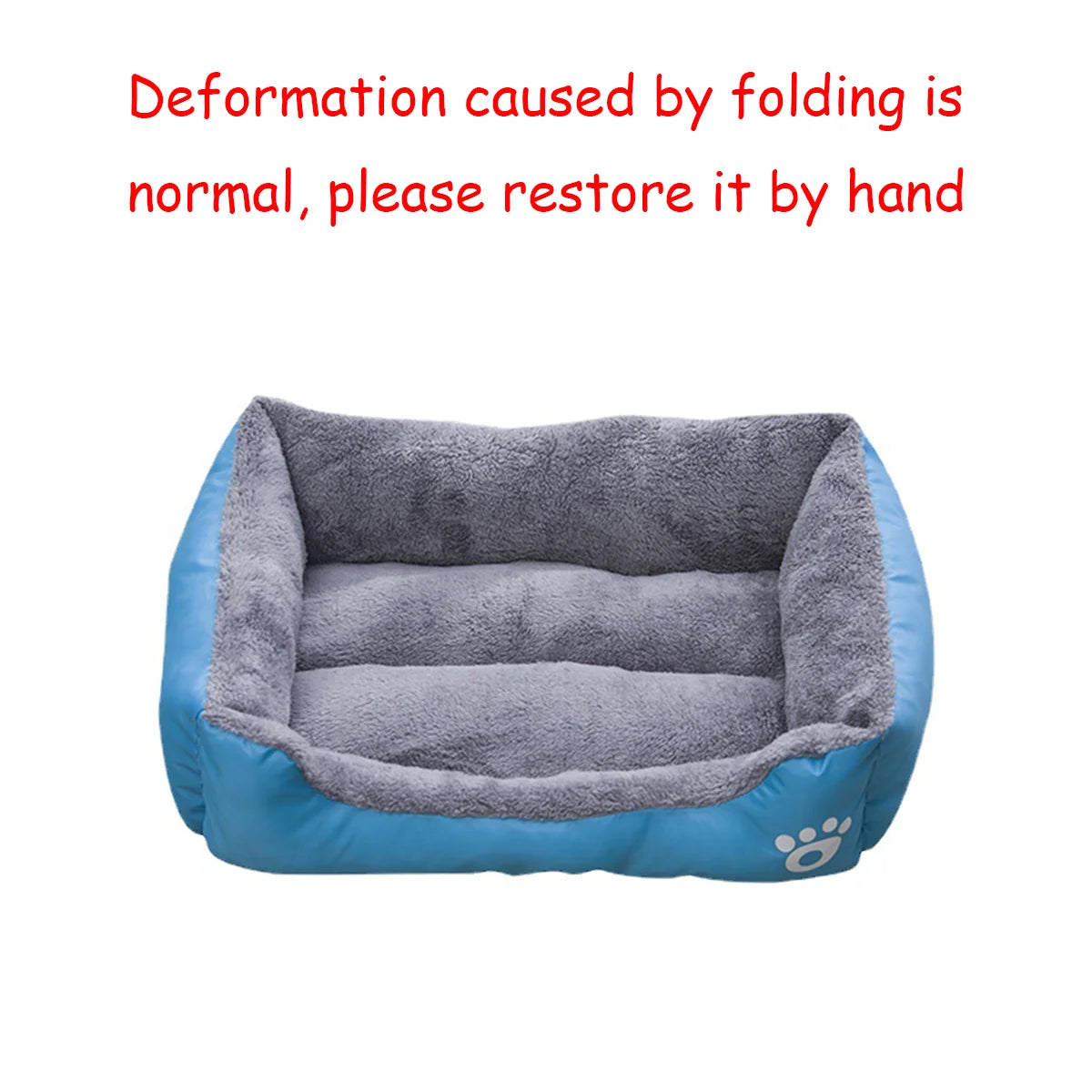 Color Square Winter Soft Warm House for Dogs & Cats – Waterproof Pet Bed
