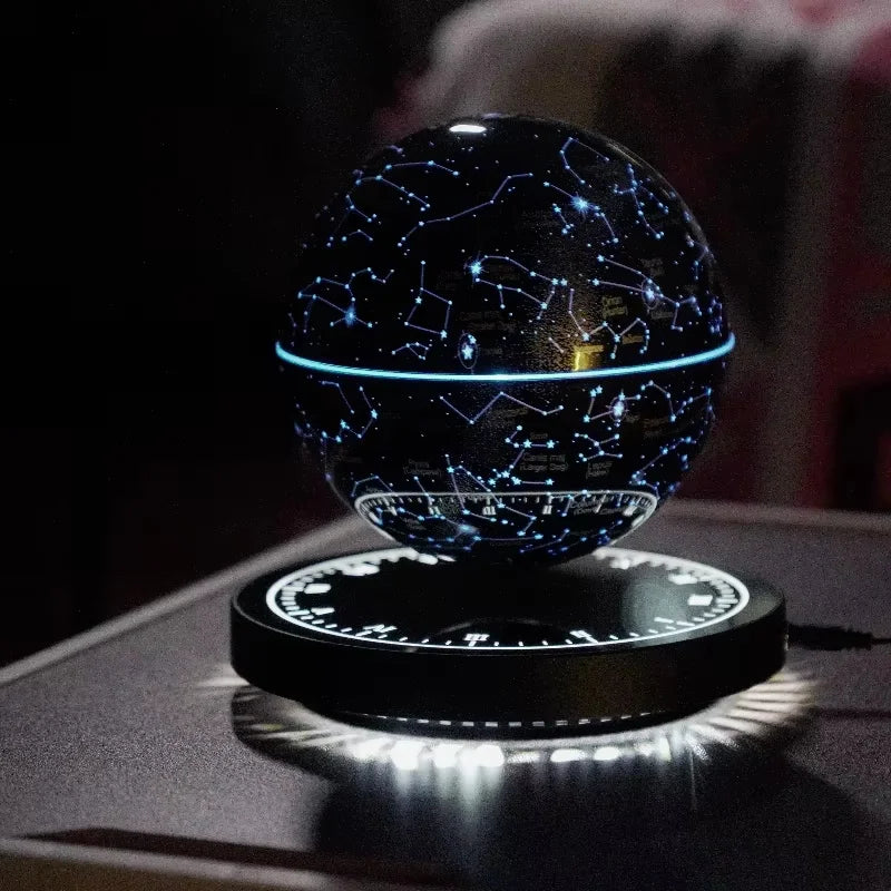 Levitating Magnetic Globe Table – Touch-Control Floating Starry Light Lamp
