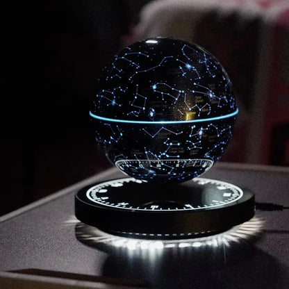 Levitating Magnetic Globe Table – Touch-Control Floating Starry Light Lamp