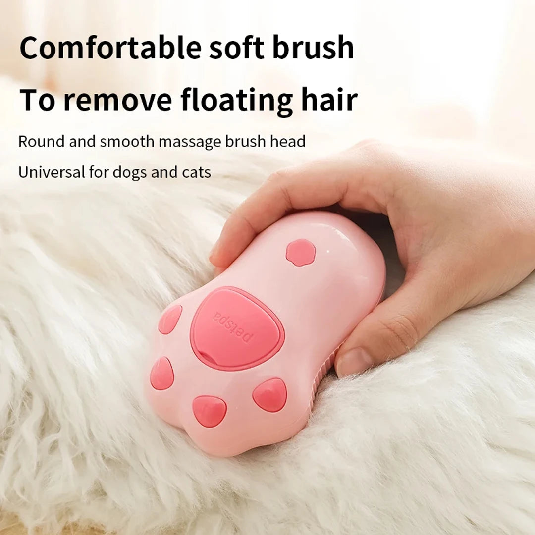 3-in-1 Pet Brush – Electric Spray Grooming Comb for Cats & Dogs