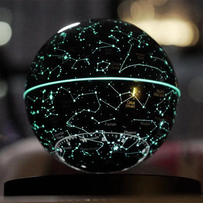 Levitating Magnetic Globe Table – Touch-Control Floating Starry Light Lamp